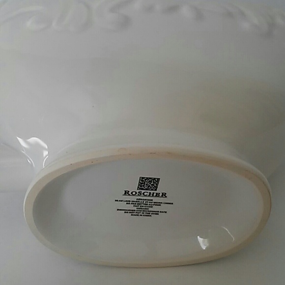 ROSCHER |  White Gravy Boat & Underplate - Picture 6 of 8